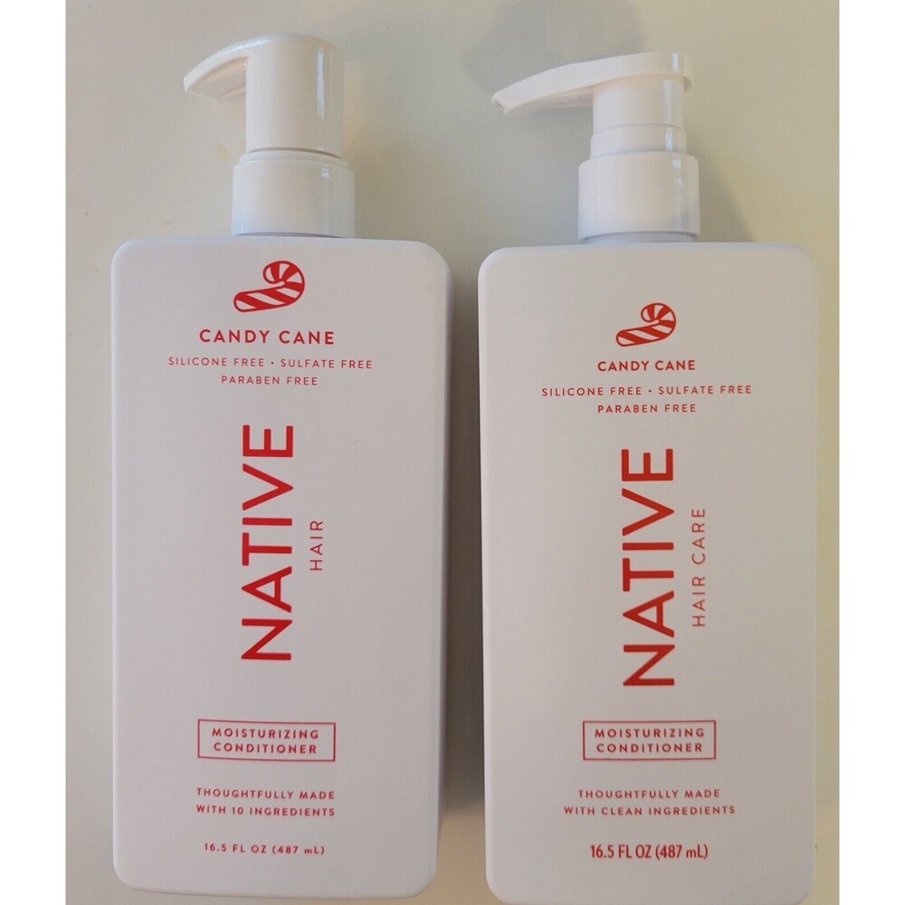 2x Native Limited Edition Moisturizing Conditioner Candy Cane 16.5fl oz Lot Hair
